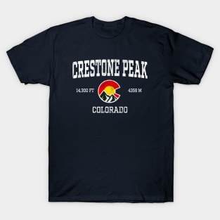 Crestone Peak Colorado 14ers Vintage Athletic Mountains T-Shirt